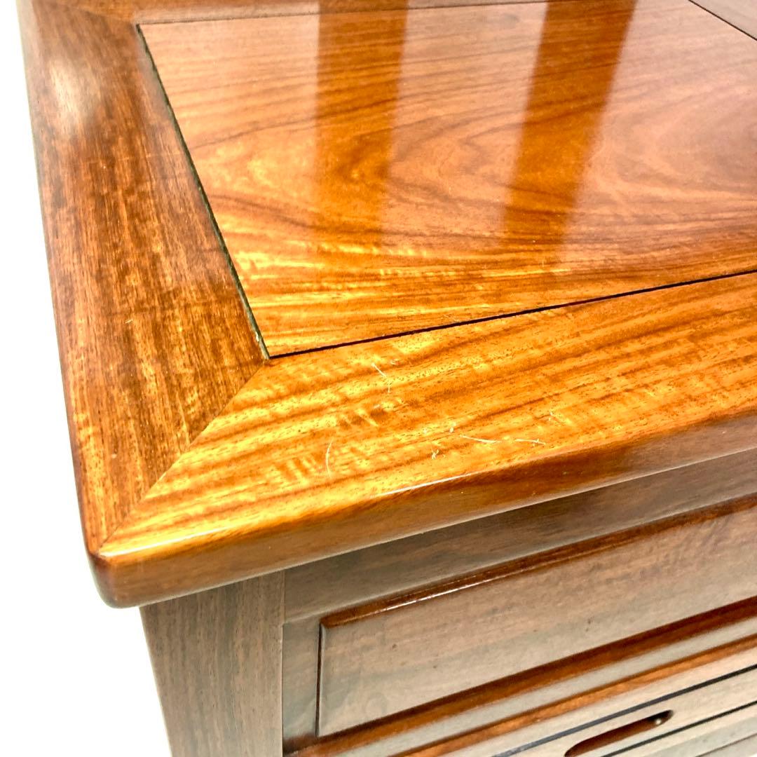 【最終値引✨】花梨 無垢材 ダイニングチェア 回転 囲炉裏チェア セット売り限定