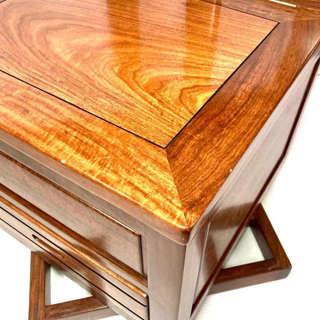 【最終値引✨】花梨 無垢材 ダイニングチェア 回転 囲炉裏チェア セット売り限定