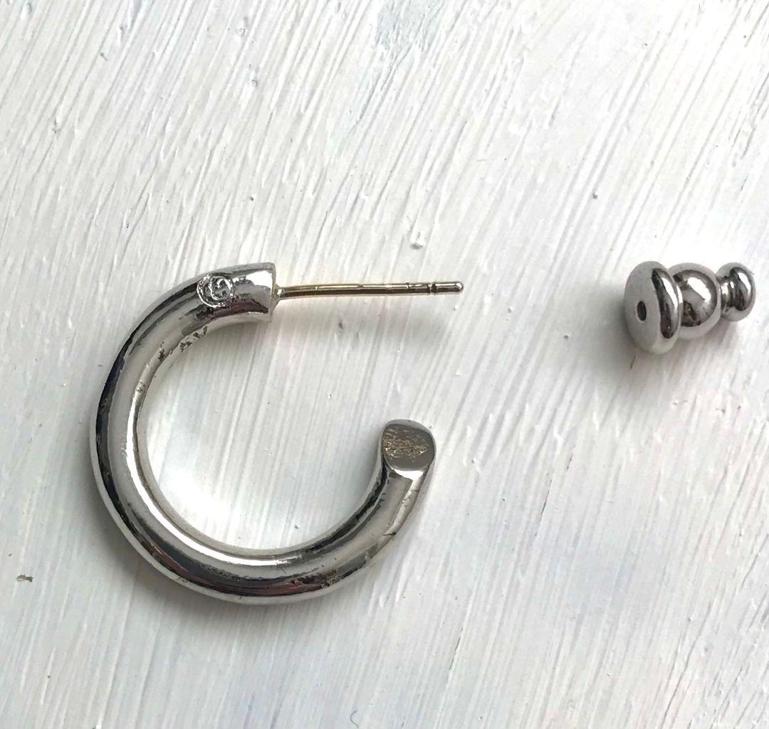 SILVER925 シルバーピアス　フープピアス