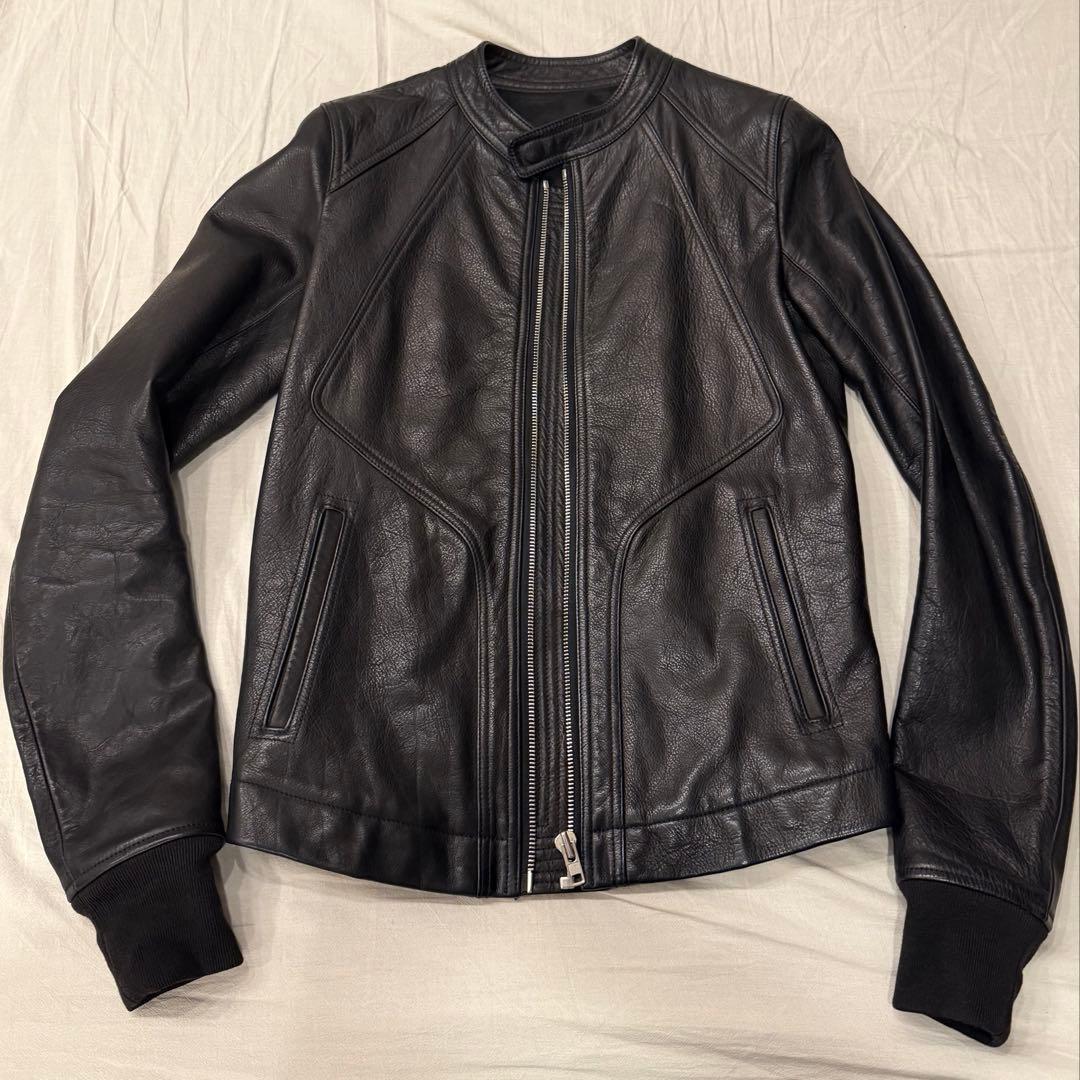 ジャケット・アウター RICK OWENS LEATHER BIKER JACKET