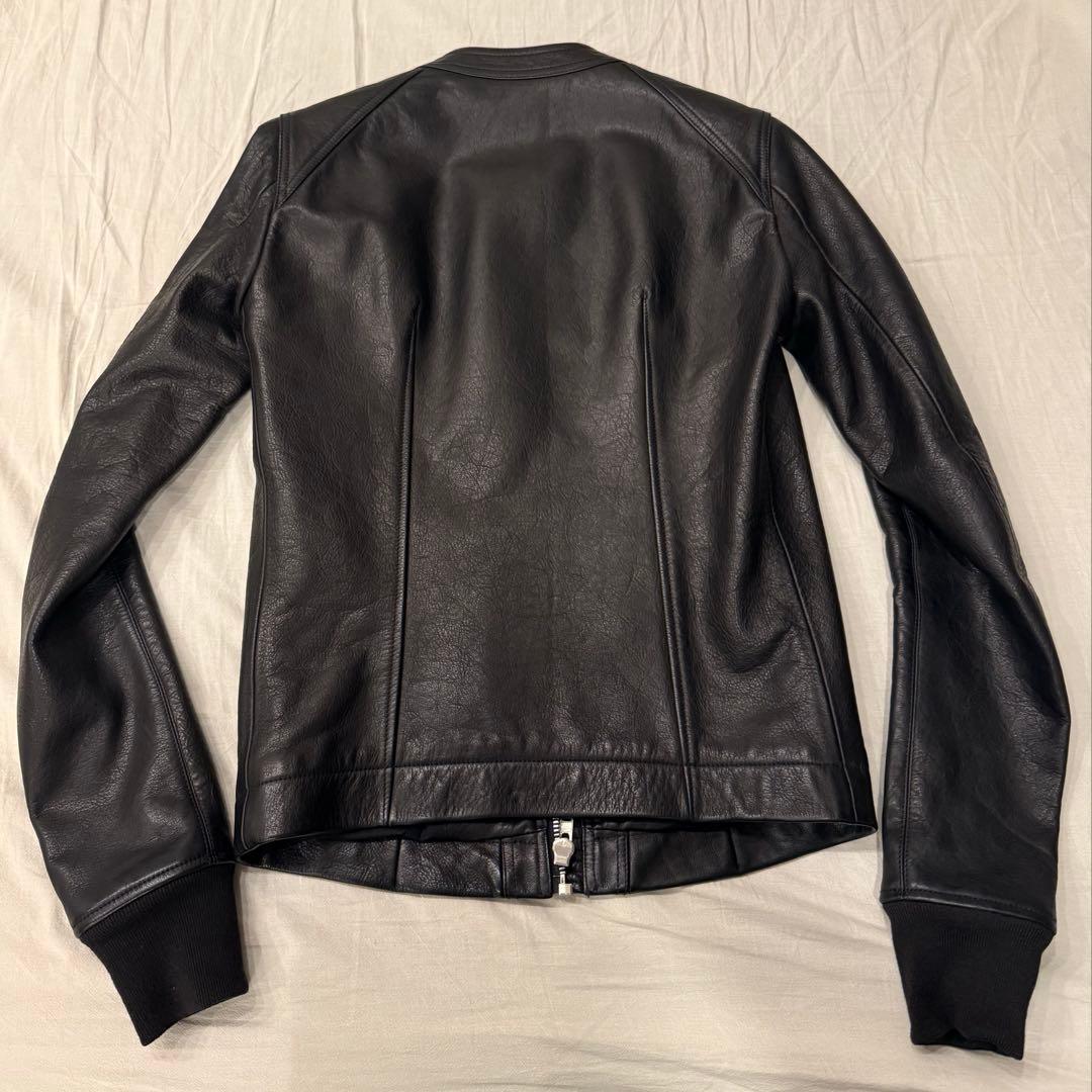 ジャケット・アウター RICK OWENS LEATHER BIKER JACKET
