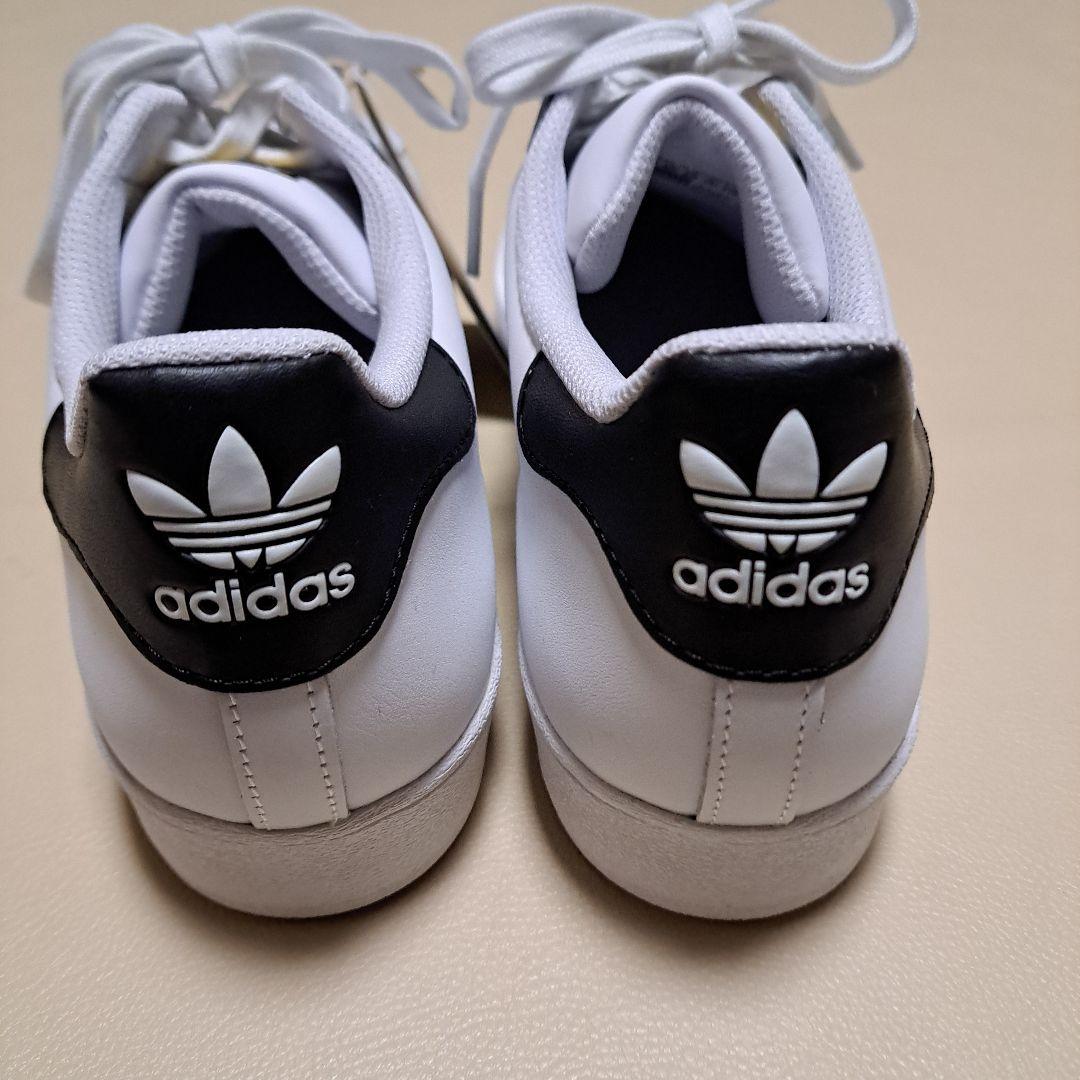 もっちぃ～！新品スーパースター金ベロ ホワイト×ブラック 28cm