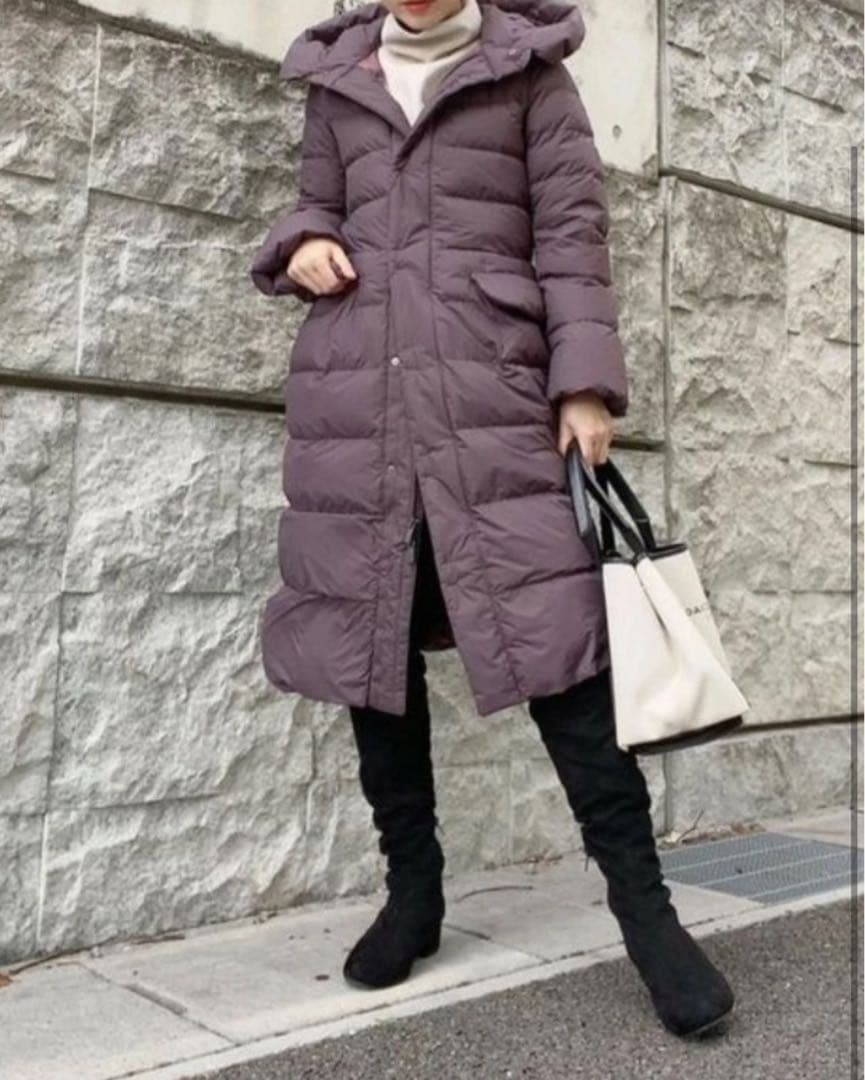 極美品 UNIQLO+J ウルトラライトフーデットダウンコート XL 完売モデル