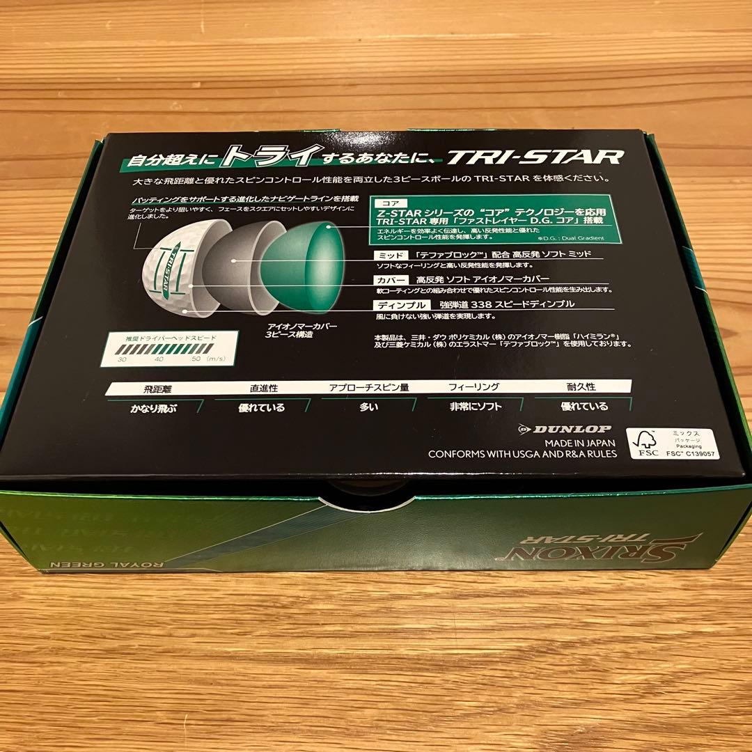 スリクソン　トライスター　ロイヤルグリーン　３ダース　ゴルフボール