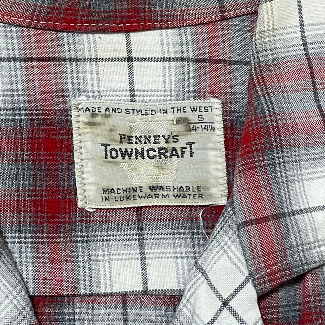 60s TOWNCRAFT オンブレレーヨンチェックシャツ
