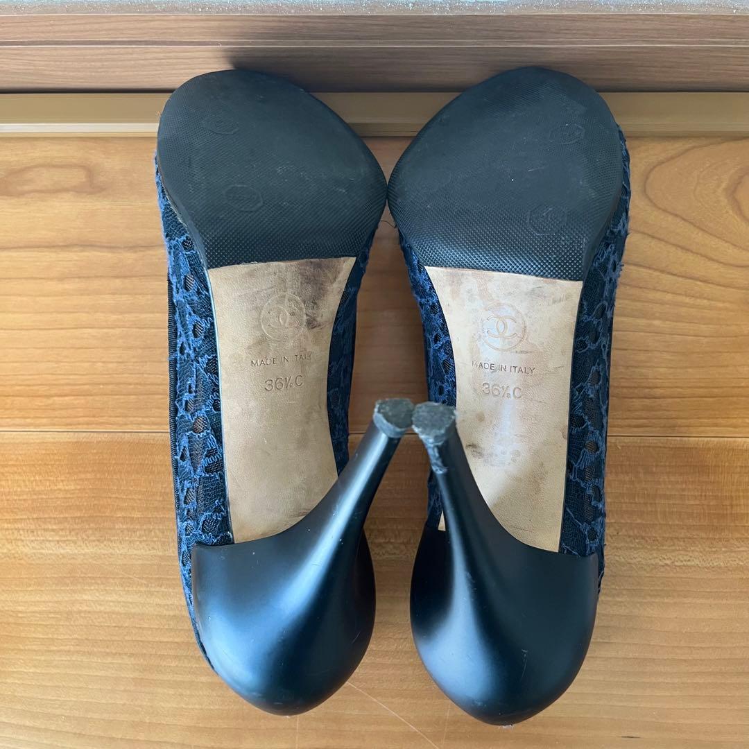 ゆ*り様 【中古】サイズ36.5*フラワービジューハイヒールパンプス*シャネル*