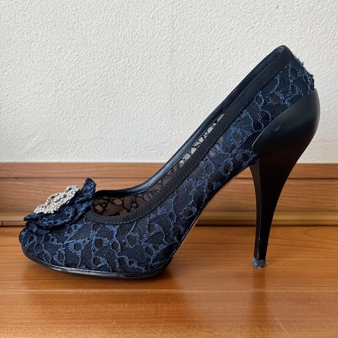 ゆ*り様 【中古】サイズ36.5*フラワービジューハイヒールパンプス*シャネル*