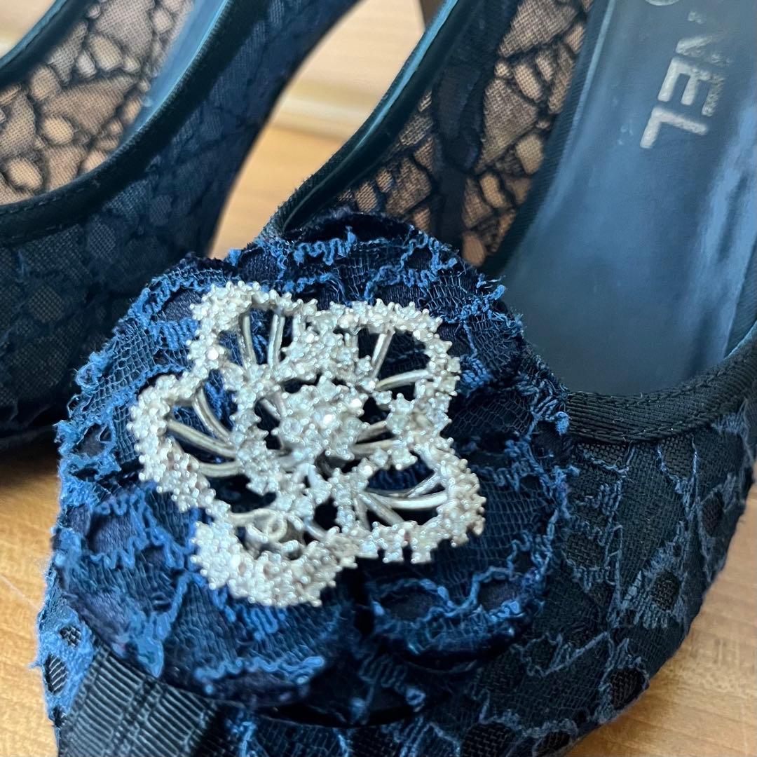 ゆ*り様 【中古】サイズ36.5*フラワービジューハイヒールパンプス*シャネル*