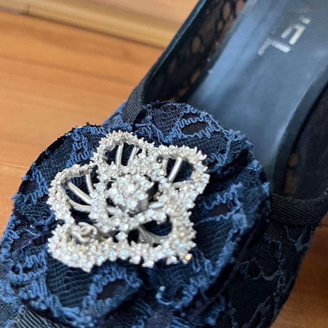 ゆ*り様 【中古】サイズ36.5*フラワービジューハイヒールパンプス*シャネル*