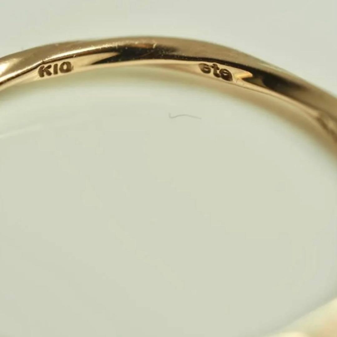 エテ⭐︎ K10ゴールド ダイヤモンドリング 9号