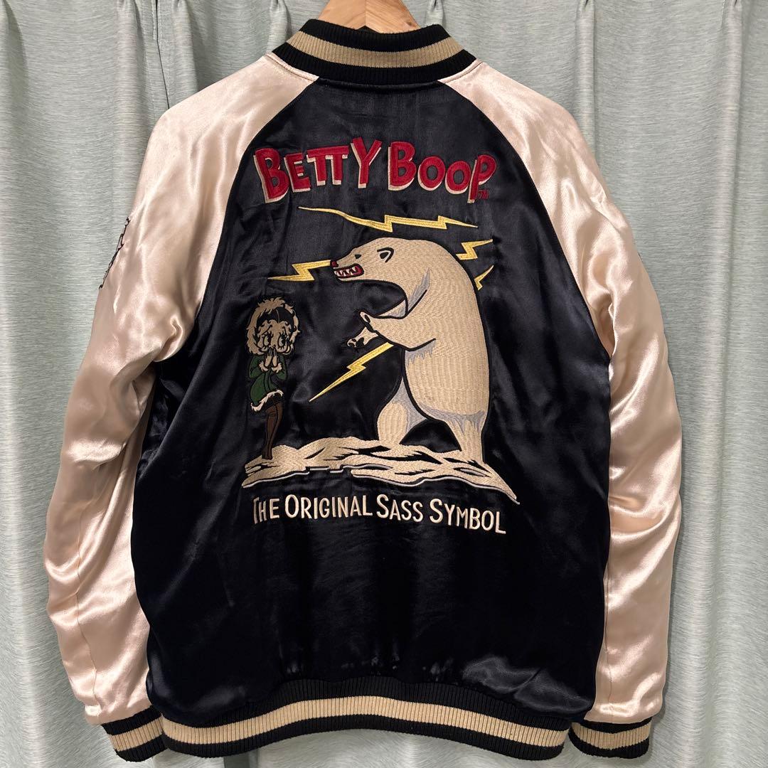 の*の様 美品！Betty Boop x BRAVE-MAN スカジャン　リバー