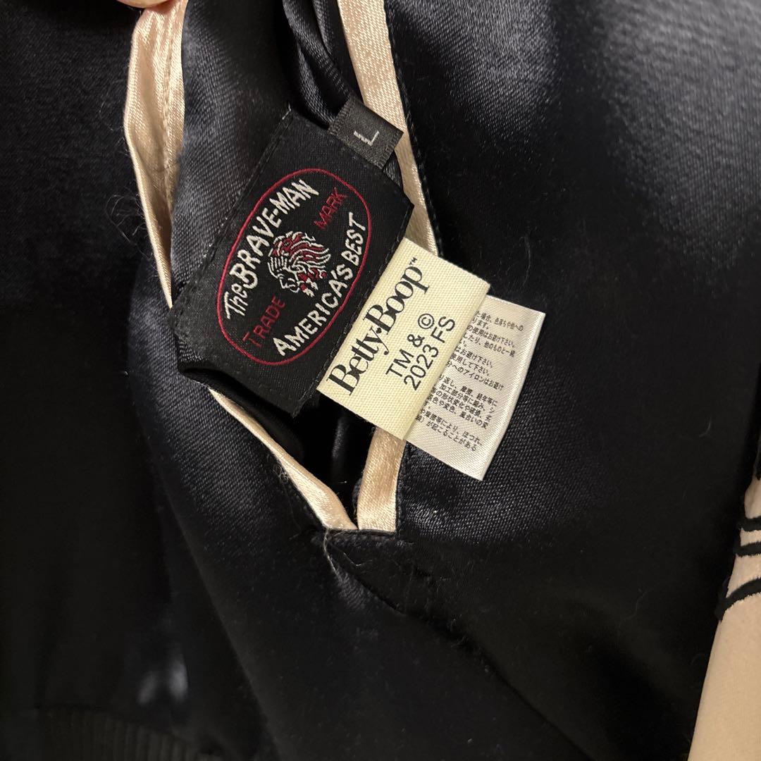 の*の様 美品！Betty Boop x BRAVE-MAN スカジャン　リバー