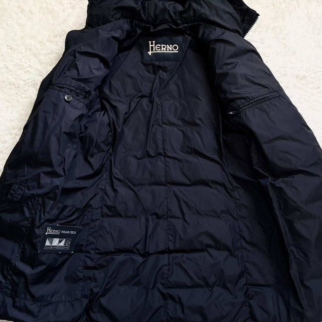 極美品✨HERNO ヘルノ　POLAR-TECH　ダウンコート　ネイビー