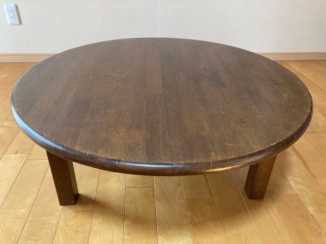 円卓　折り畳み式座卓　ちゃぶ台　昭和レトロ