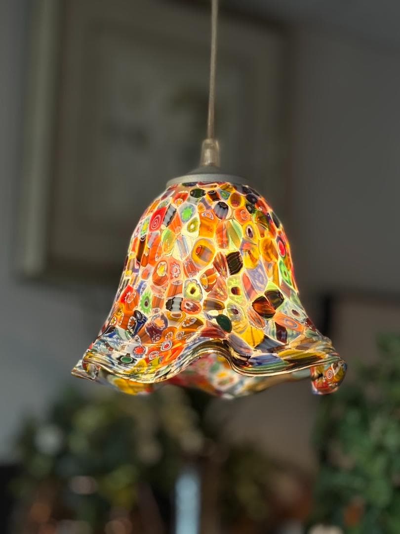 ムラーノ / ガラスペンダントライト / 伝統工芸品 / W190㎜