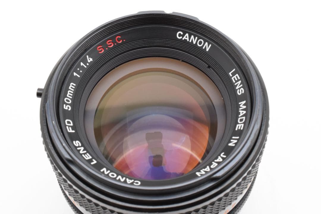 超美品 CANON FD 50mm f1.4 S.S.C MF レンズ B493