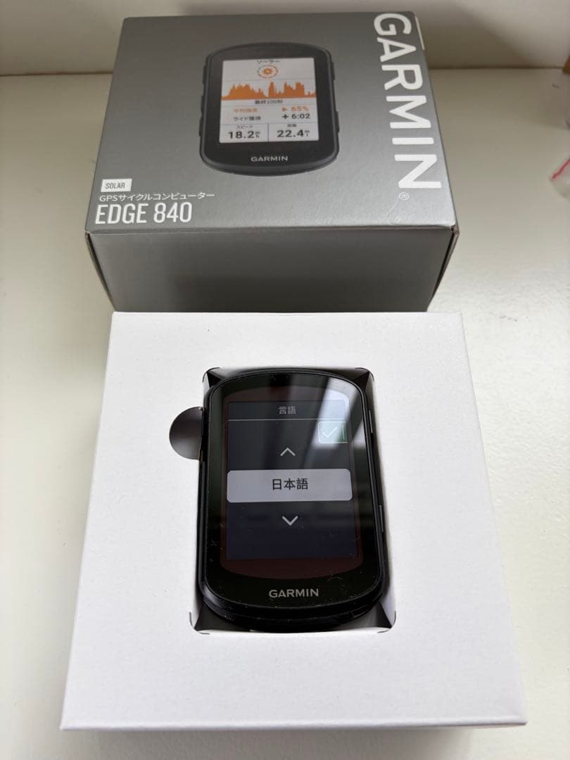 GARMIN EDGE 840 ソーラー　GPSサイクリングコンピュータ