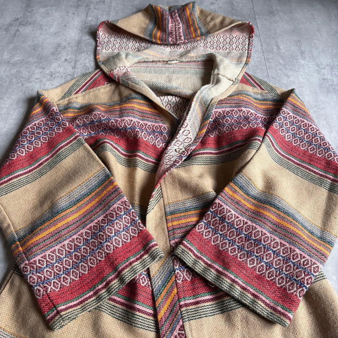 【70s vintage】パーカー　エスニック柄　ネイティブ柄　コンチョ　y2k