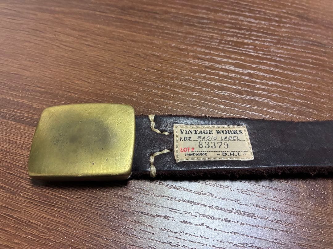 Vintage Works ブラウンレザーベルト DH5524 29/74