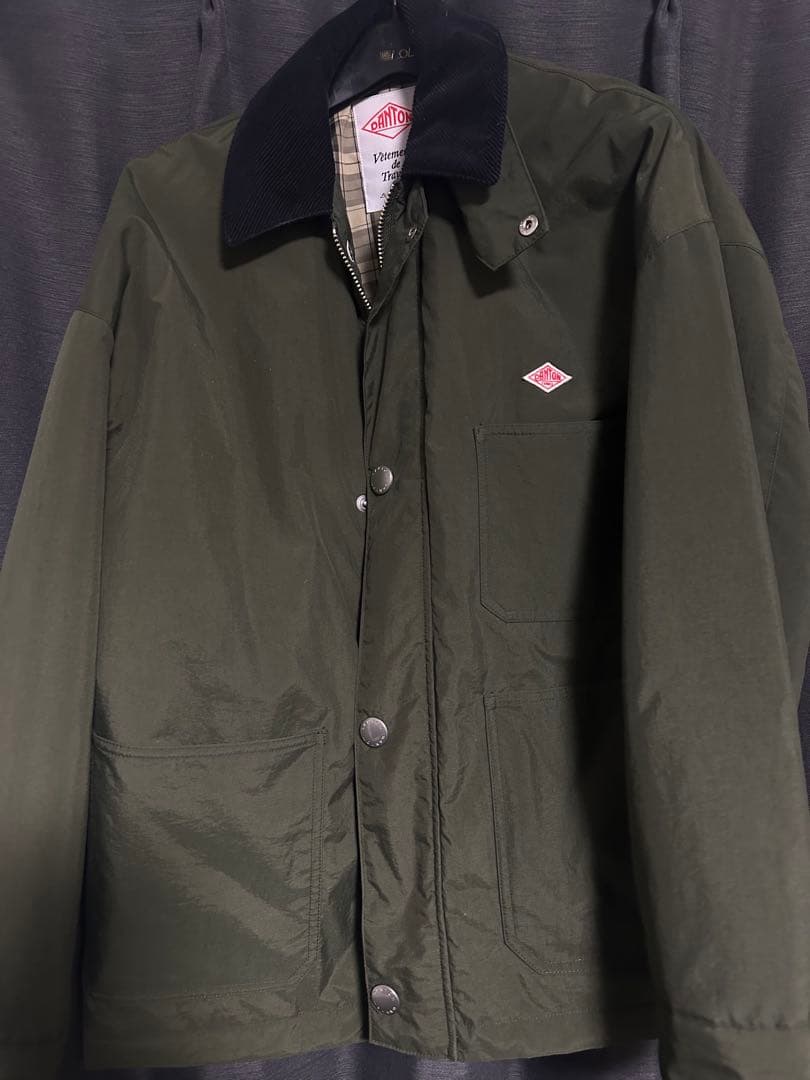 DANTON メンズ ナイロンタフタ ワークジャケット