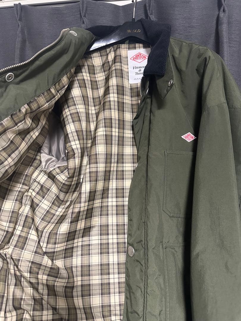 DANTON メンズ ナイロンタフタ ワークジャケット