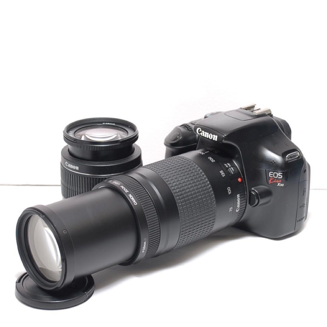 超望遠レンズデビュー✨Canon Kiss X50✨ダブルレンズ✨軽量モデル