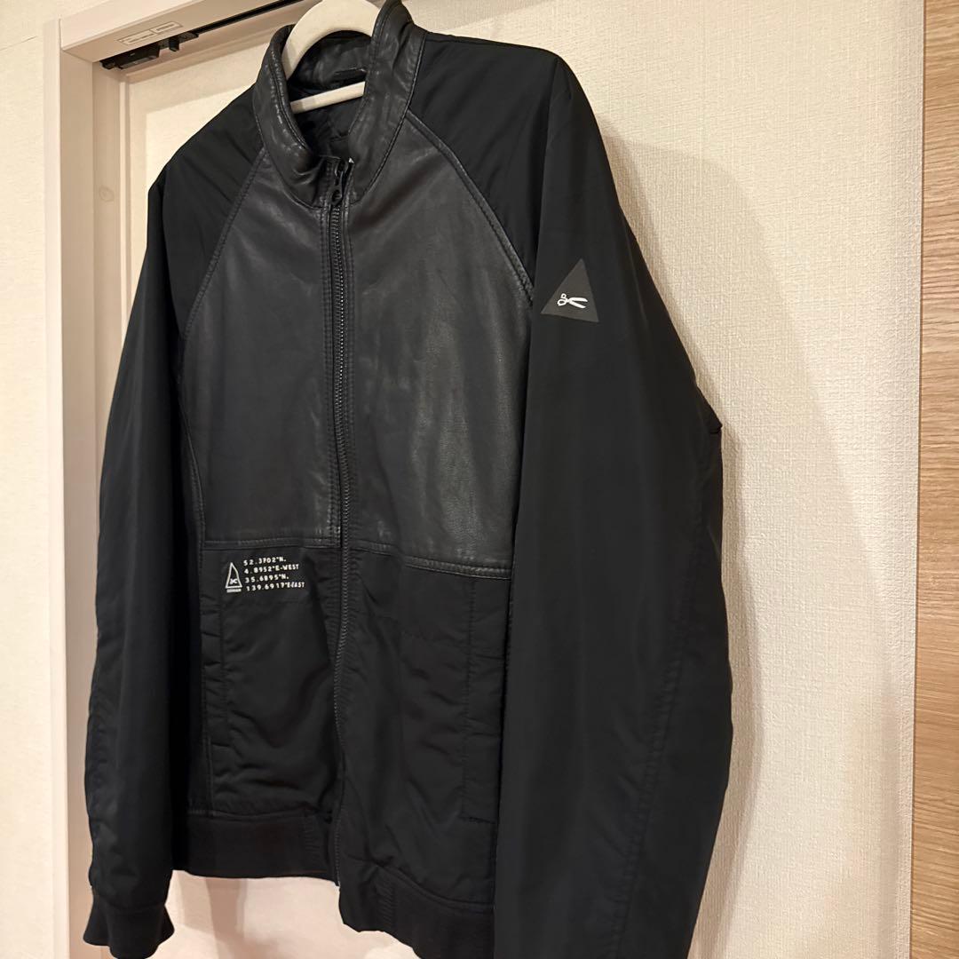 デンハム　ジャケット　レザー　コンビ　DENHAM ブルゾン