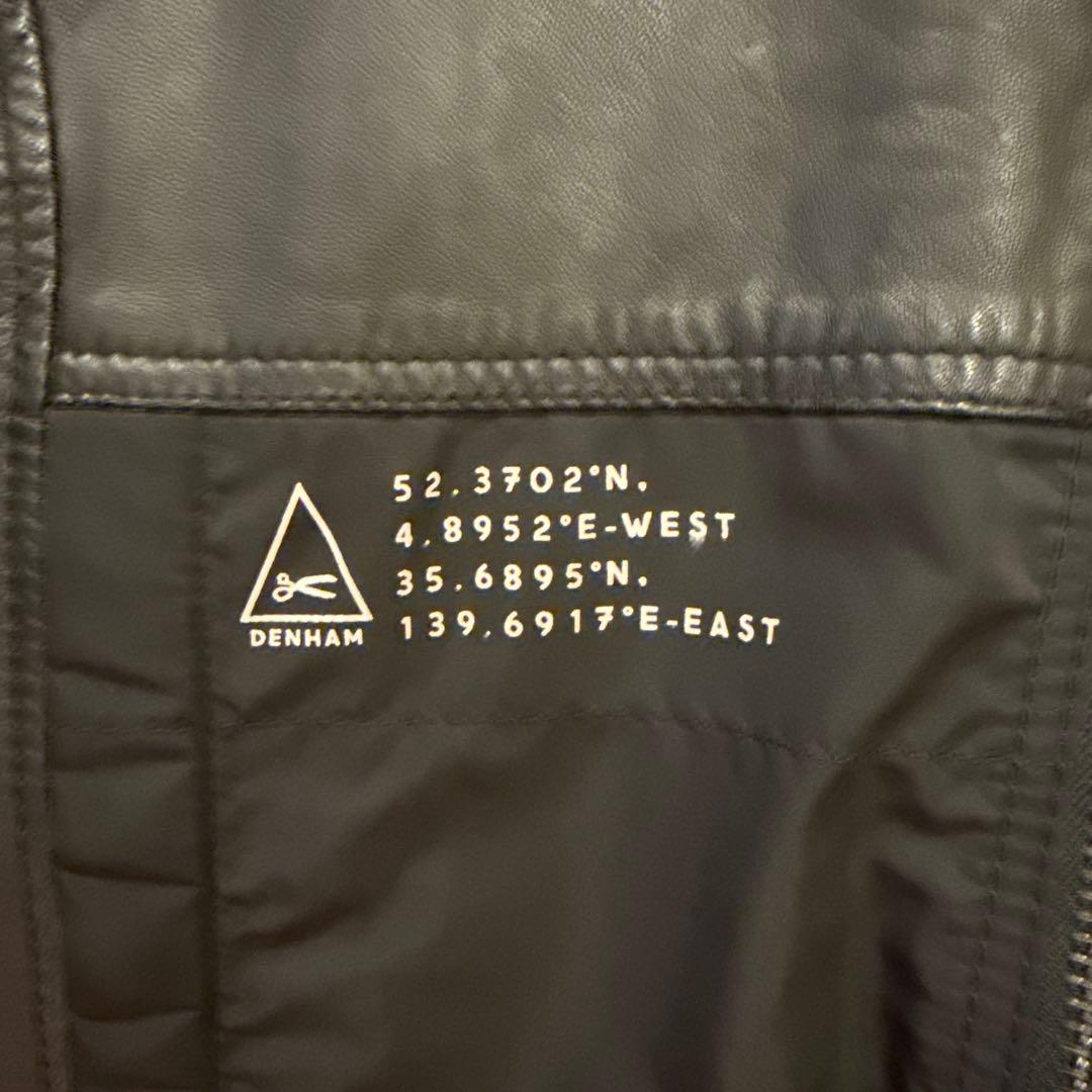 デンハム　ジャケット　レザー　コンビ　DENHAM ブルゾン