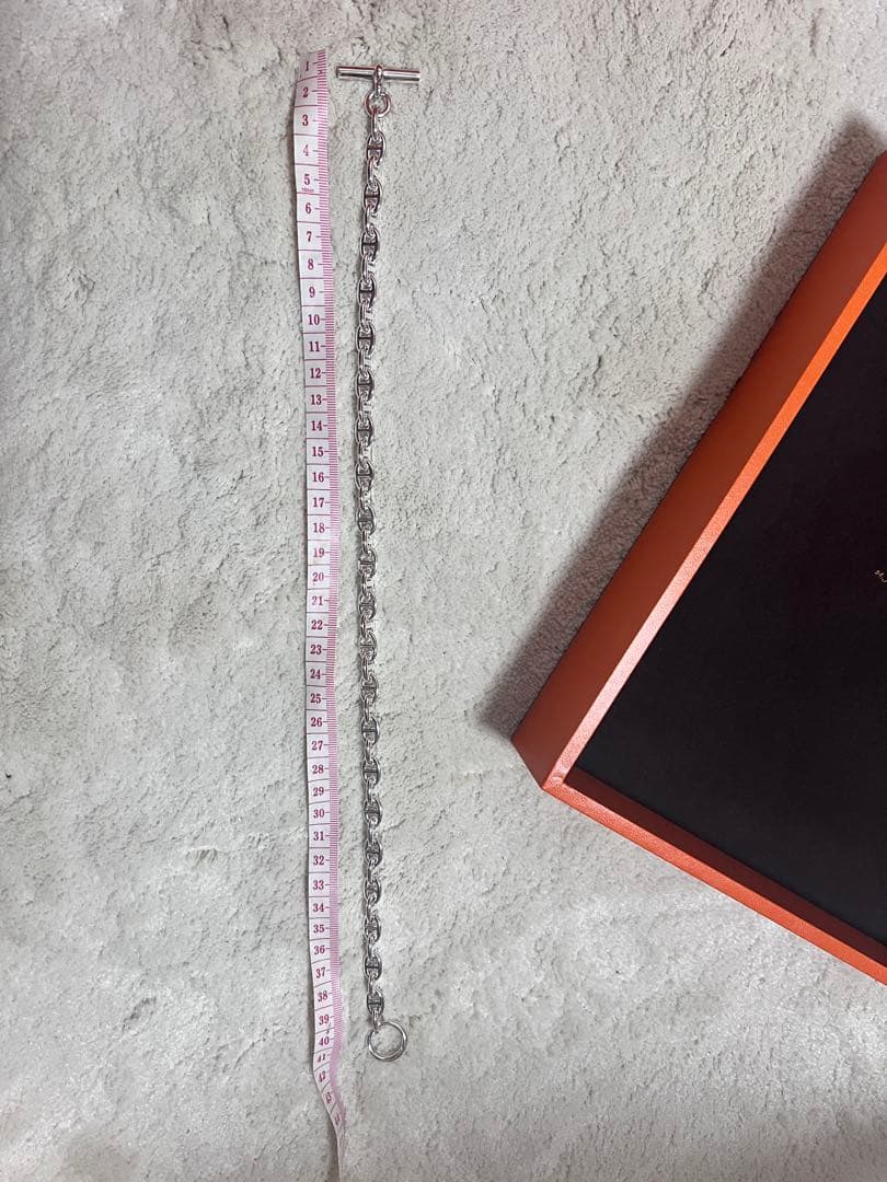 【新品未使用】エルメス　シェーヌダンクルネックレス43コマ入手困難品