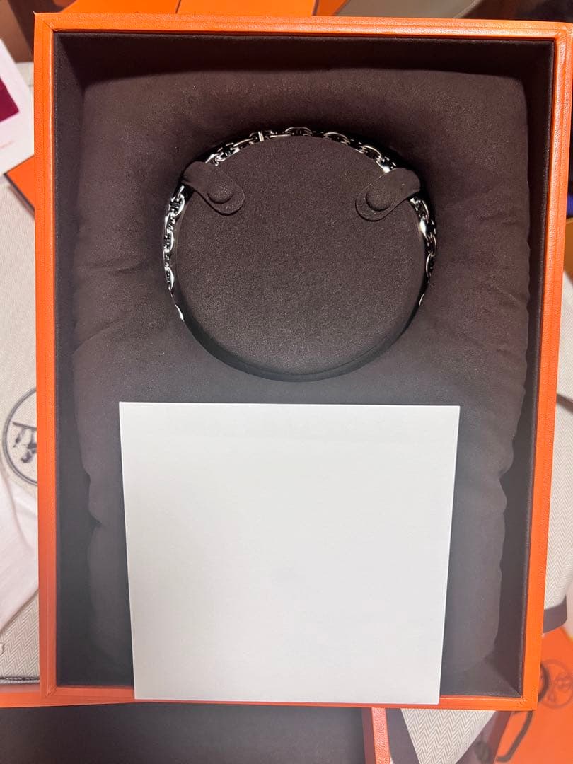 【新品未使用】エルメス　シェーヌダンクルネックレス43コマ入手困難品