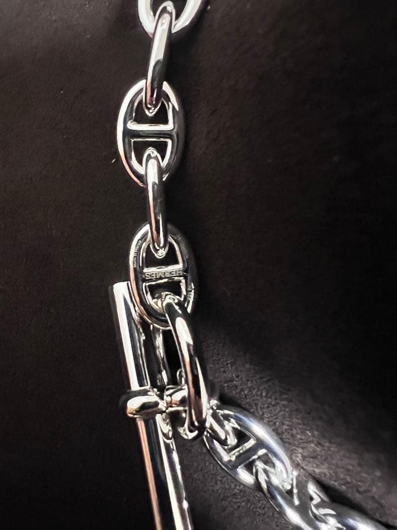 【新品未使用】エルメス　シェーヌダンクルネックレス43コマ入手困難品