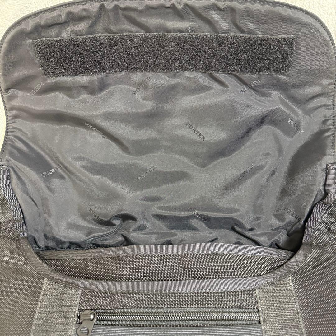 名作✨廃盤品 PORTER ZOOM レザー メッセンジャーバッグ 黒 A4可能