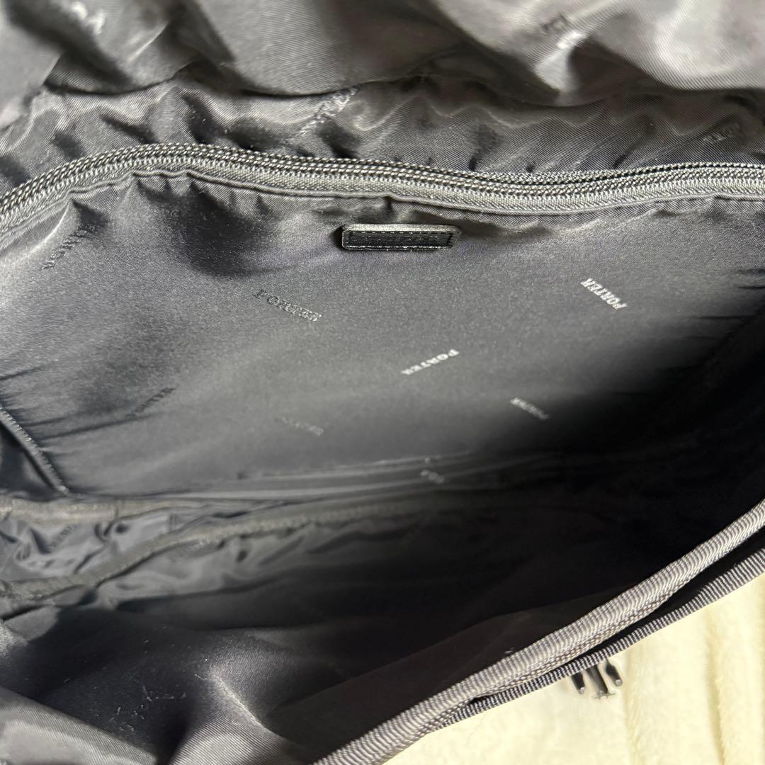 名作✨廃盤品 PORTER ZOOM レザー メッセンジャーバッグ 黒 A4可能