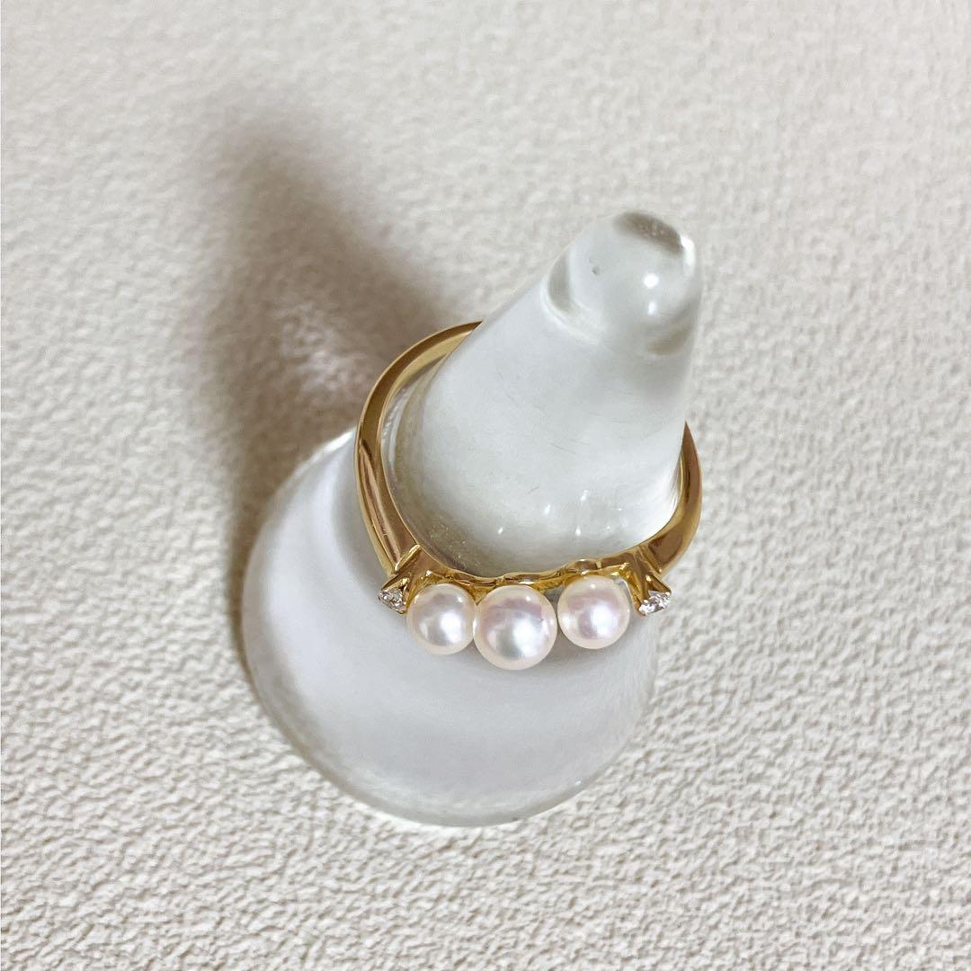 ミキモト k18 パールとダイヤモンド