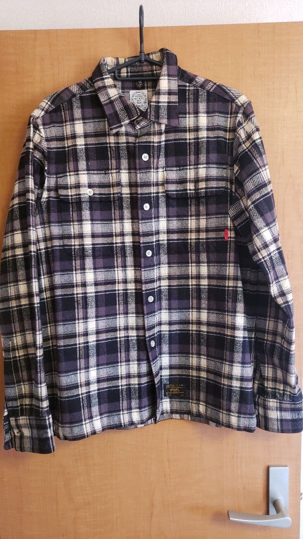 WTAPS チェック柄 長袖シャツ Mサイズ 古着