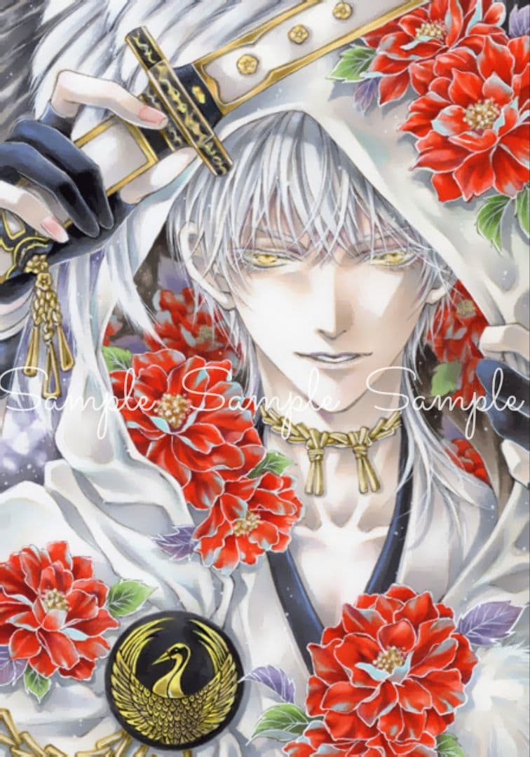 と*ん様 手描きイラスト◆ファンアート【鶴丸国永】