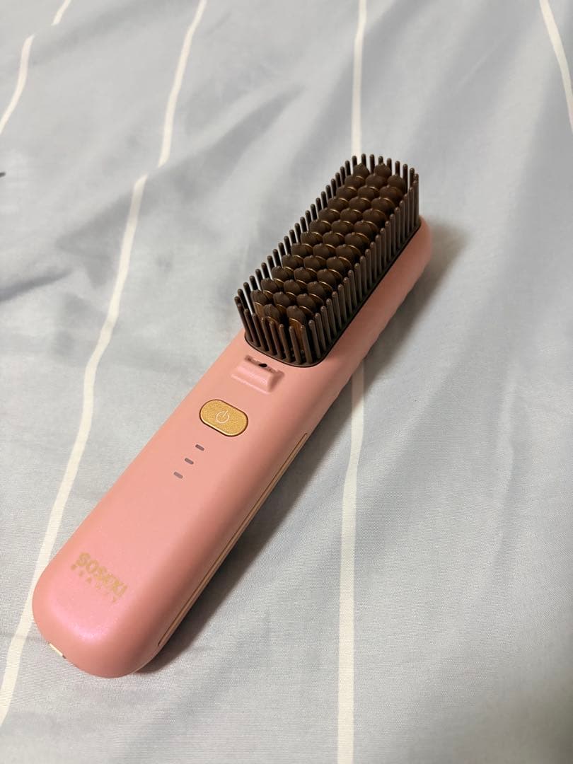 Sosekiブラシヘアアイロン ピンク