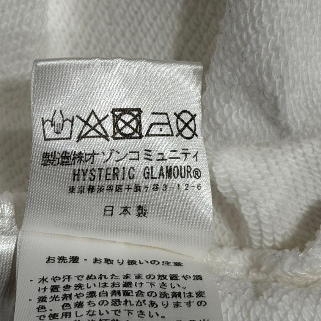 ヒステリックグラマー　パーカー　ヴィクセンガール　両面プリント　日本製　白　M