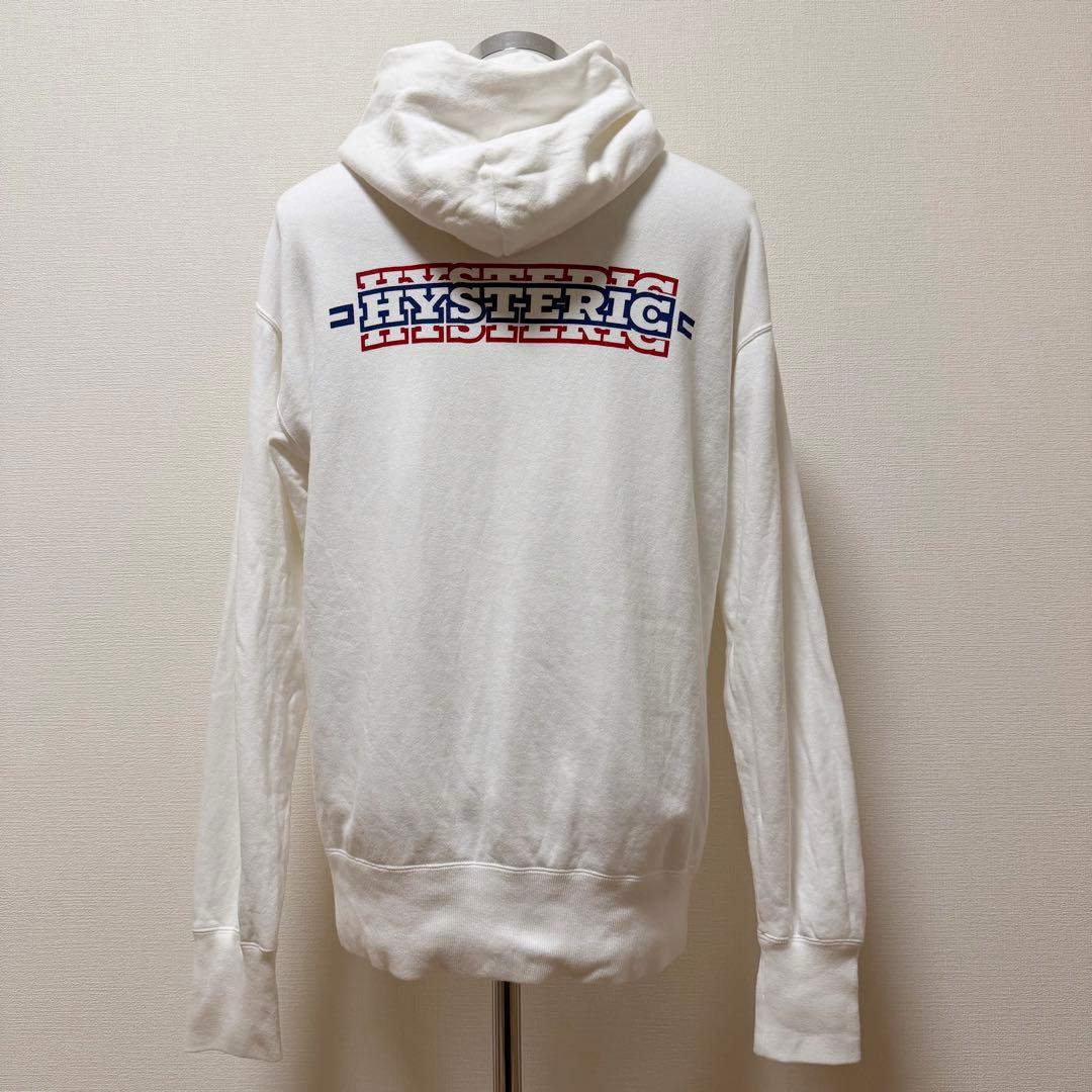 ヒステリックグラマー　パーカー　ヴィクセンガール　両面プリント　日本製　白　M