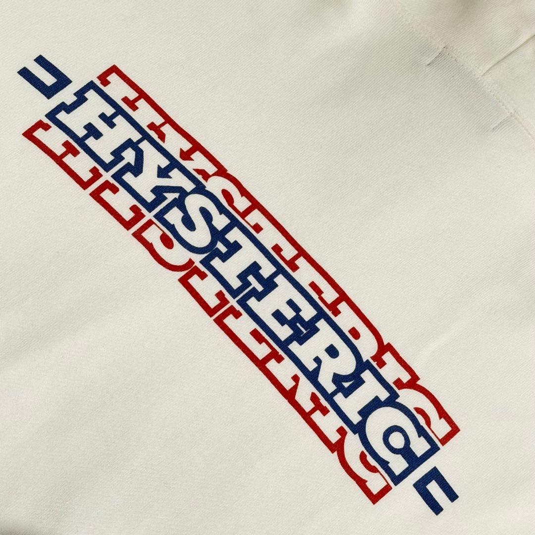 ヒステリックグラマー　パーカー　ヴィクセンガール　両面プリント　日本製　白　M