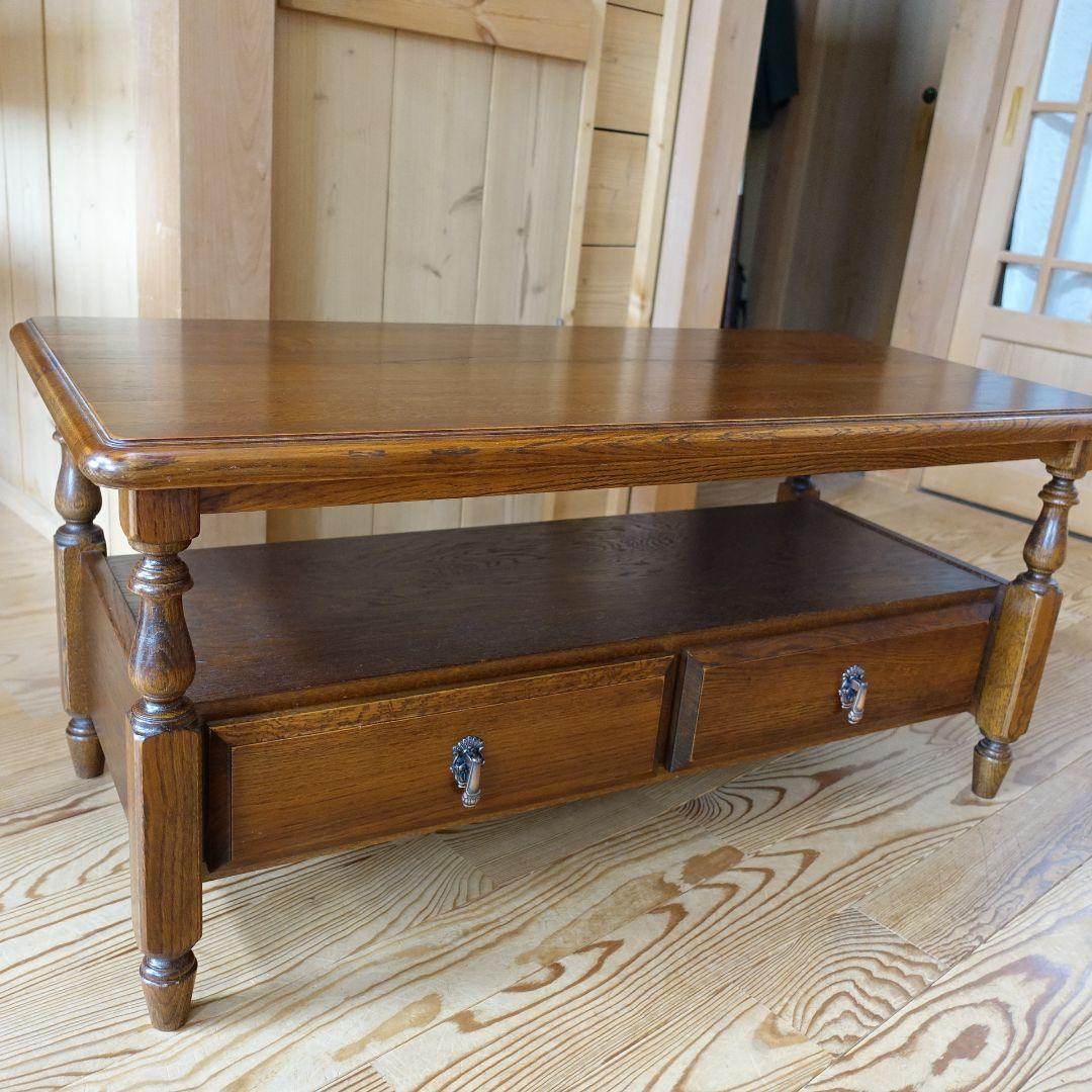 三越家具カントリーハウスブルージュ★引き出し付きセンターテーブル