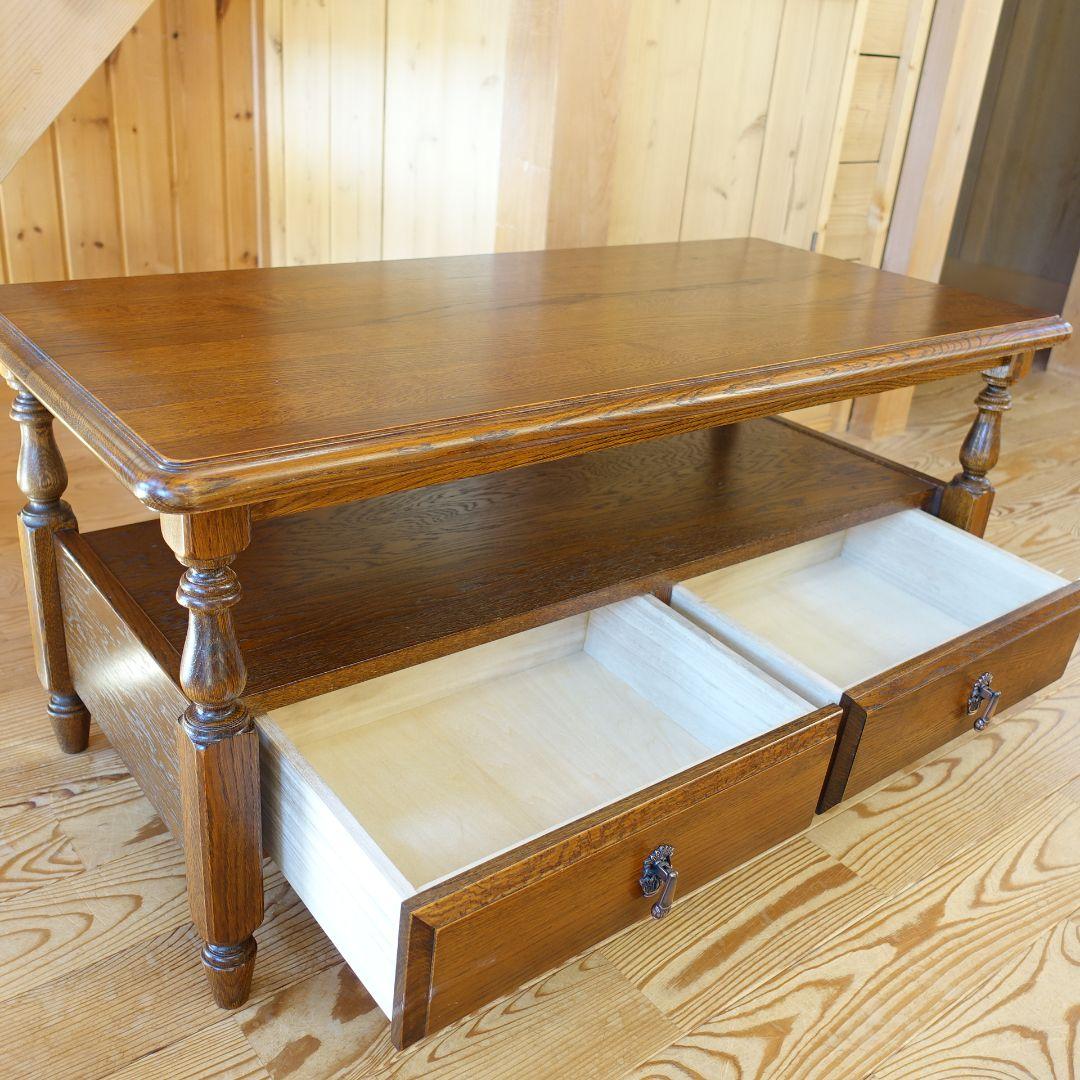 三越家具カントリーハウスブルージュ★引き出し付きセンターテーブル