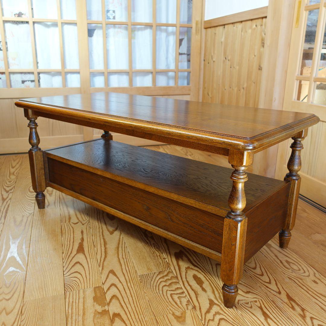 三越家具カントリーハウスブルージュ★引き出し付きセンターテーブル