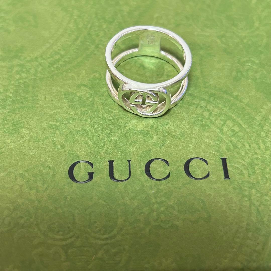 GUCCI◇インターロッキング リング 14号