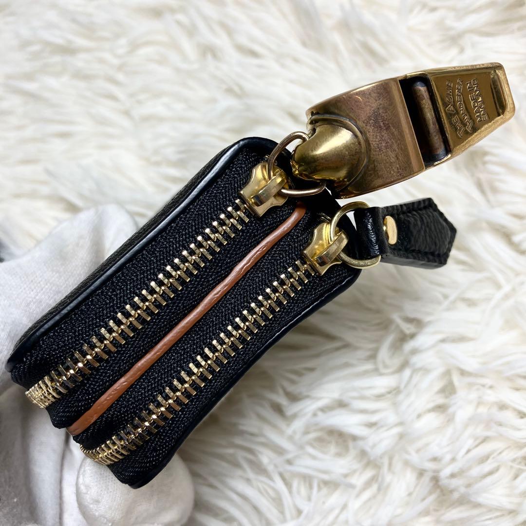 【未使用保管】ポーター コンパクト ホイッスル レザー キーフック付き