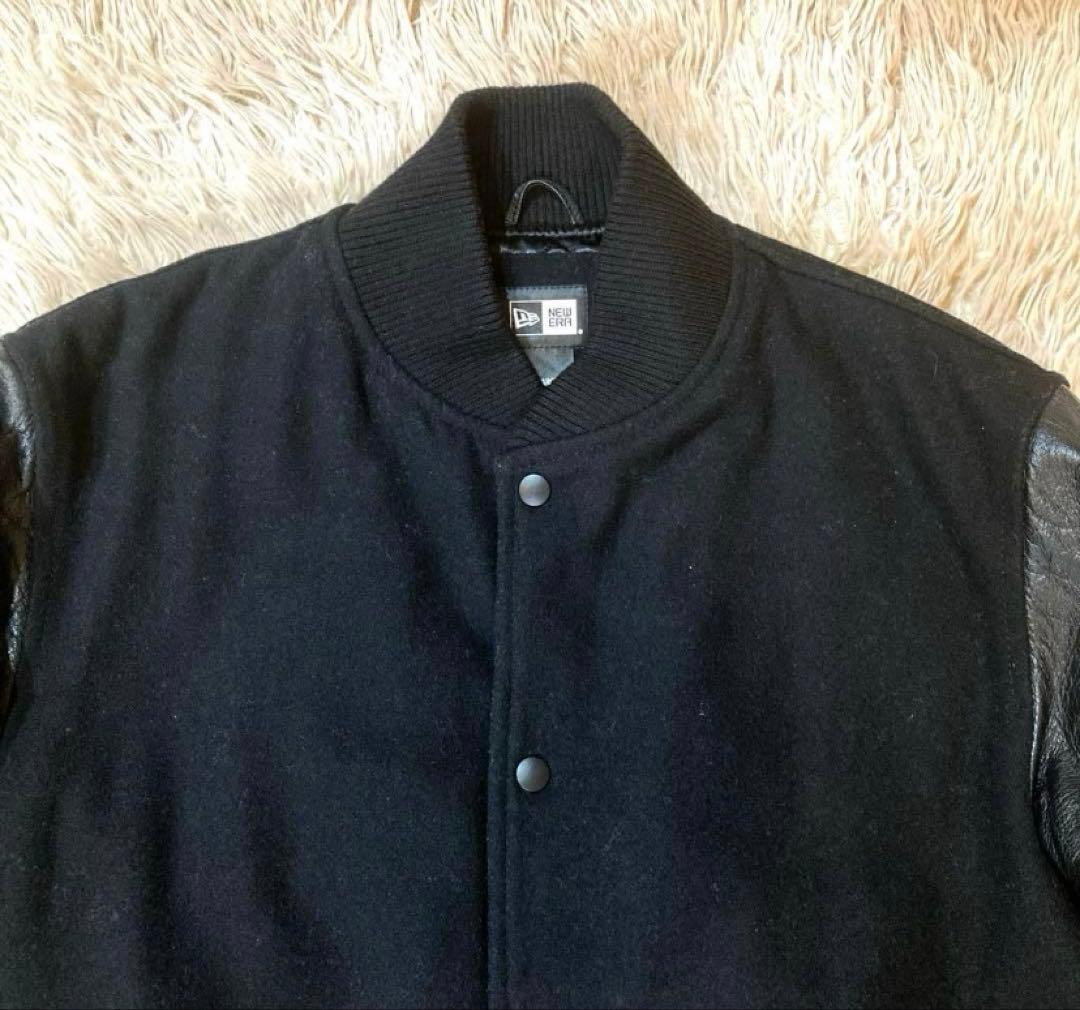 a*o様 【良品希少XL】NEW ERA ウール×ゴートレザー スタジャンブルゾ