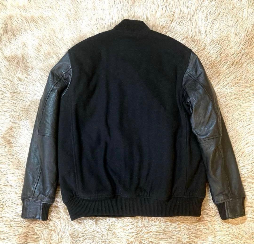 a*o様 【良品希少XL】NEW ERA ウール×ゴートレザー スタジャンブルゾ