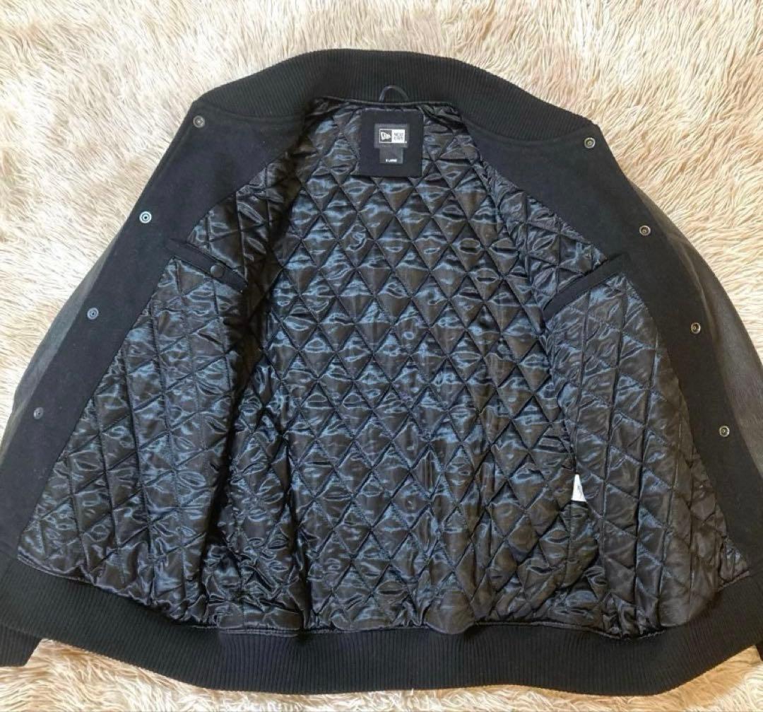 a*o様 【良品希少XL】NEW ERA ウール×ゴートレザー スタジャンブルゾ