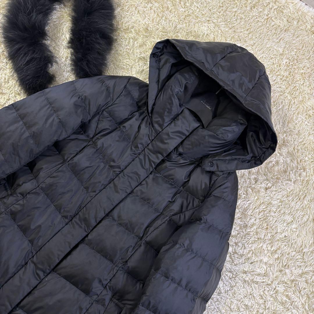 23区　取り外し　ラクーンファー　フード　3way ダウンコート　40