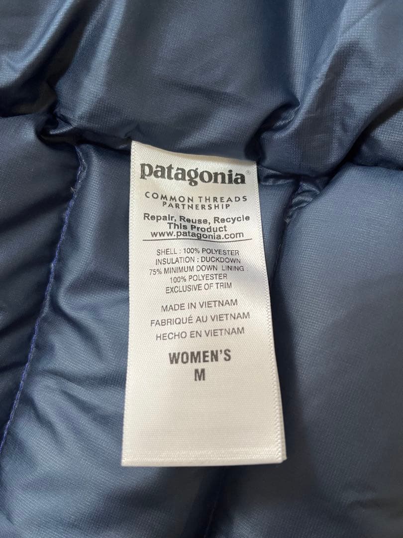 パタゴニア ダウン ジャケット アウター レディース M L 青 ブルー